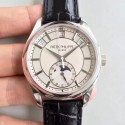 Replica Patek Philippe Annual Calendar 5205G-001 Stainless Steel White Dial Swiss 324SQALU 24H/206