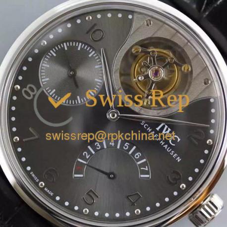 Replica IWC Portuguese Tourbillon Mystery IW504207 Stainless Steel Anthracite Dial Swiss 50900