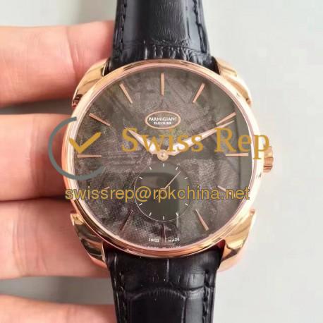 Replica Parmigiani Fleurier Tonda PFC267-1000600-HA3141 Rose Gold Meteorite Black Dial Swiss PF701