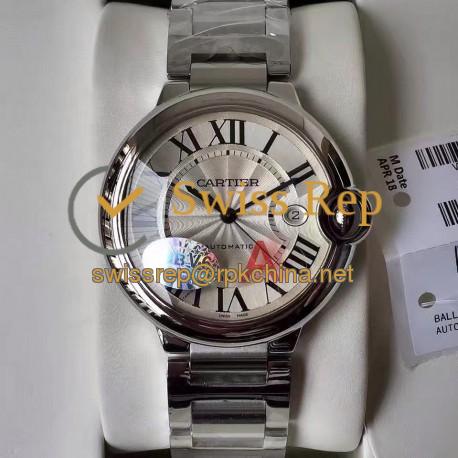 Replica Ballon Bleu De Cartier W69012Z4 42MM V6 Stainless Steel Silver Dial Swiss 2892