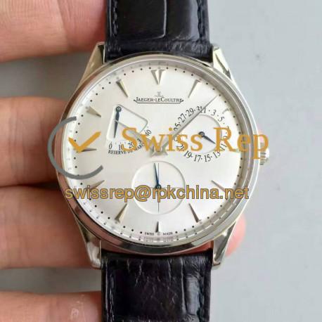 Replica Jaeger-LeCoultre Master Ultra Thin Reserve De Marche 1378420 N Stainless Steel White Dial Swiss Calibre 938