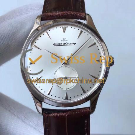 Replica Jaeger-LeCoultre Master Grande Ultra Thin Small Second 1358420 ZF Stainless Steel Silver Dial Swiss Calibre 896