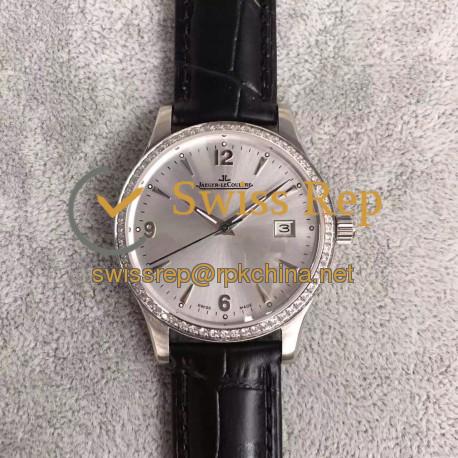 Replica Jaeger-LeCoultre Master Control Date 1548471 Stainless Steel & Diamond Silver Dial Swiss Calibre 899