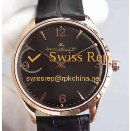 Replica Jaeger-LeCoultre Master Control 1833 Ultra Thin Q1348120 N Rose Gold Black Dial Swiss Calibre 849