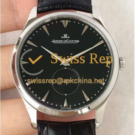 Replica Jaeger-LeCoultre Master Grande Ultra Thin Small Second 1358420 ZF Stainless Steel Black Dial Swiss Calibre 896