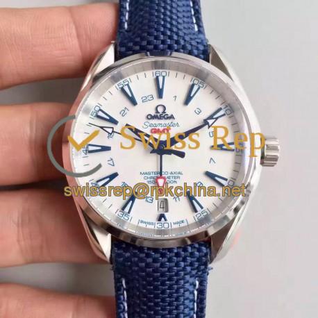 Replica Omega Seamaster Aqua Terra 150M GMT 231.92.43.22.04.001 43MM JH Stainless Steel White Dial Swiss 8605