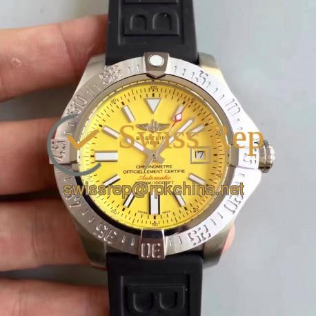 Replica Breitling Avenger II Seawolf A1733110/BC30/152S/A20SS.1 N Stainless Steel Yellow Dial Swiss 2836-2