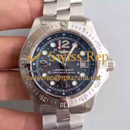 Replica Breitling Superocean Steelfish A1739010-B772-134A N Stainless Steel Black Dial Swiss 2836-2