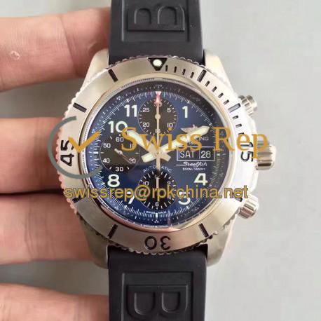 Replica Breitling Superocean Chronograph Steelfish A13341C3/C893/200S/A20DSA.2 N Stainless Steel Blue Dial Swiss 7750