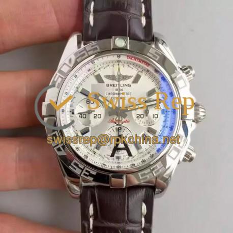 Replica Breitling Chronomat 44 AB011012/G684/739P/A20BA.1 N Stainless Steel White Dial Swiss 7750