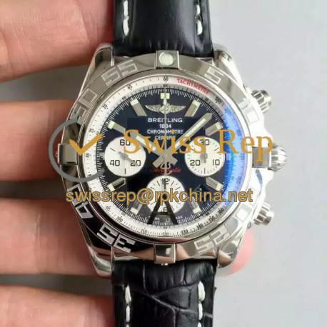 Replica Breitling Chronomat 44 AB011012/B967/435X/A20BA.1 N Stainless Steel Black Dial Swiss 7750