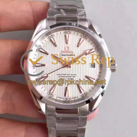 Replica Omega Seamaster Aqua Terra 150M Master Co-Axial 231.13.42.21.02.003 KW Stainless Steel White Dial Swiss 8500