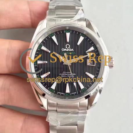 Replica Omega Seamaster Aqua Terra 150M Master Golf Edition 231.10.42.21.01.001 KW Stainless Steel Black Dial Swiss 8500