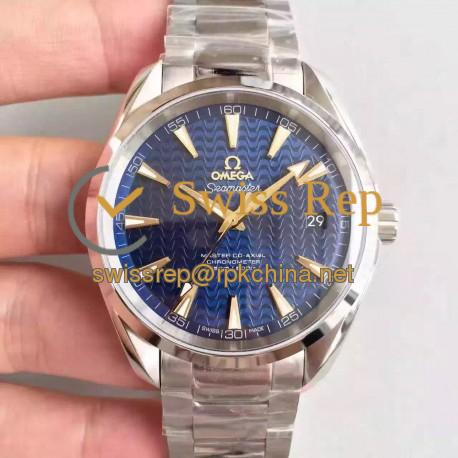 Replica Omega Seamaster Aqua Terra 150M Master Co-Axial 231.10.42.21.03.004 KW Stainless Steel Blue Dial Swiss 8500