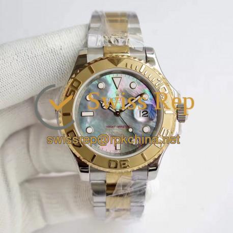 Replica Rolex Yacht-Master 40 116622 JF Stainless Steel & Yellow Gold Blue Mother Of Pearl  Dial Swiss 2836-2