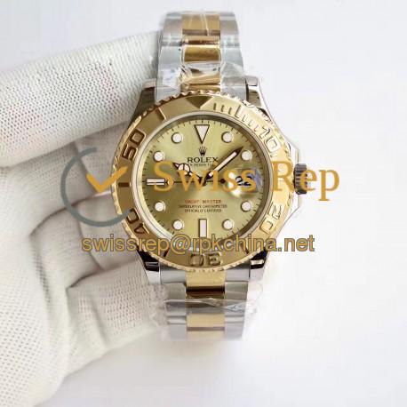 Replica Rolex Yacht-Master 40 116622 JF Stainless Steel & Yellow Gold Champagne Dial Swiss 3135