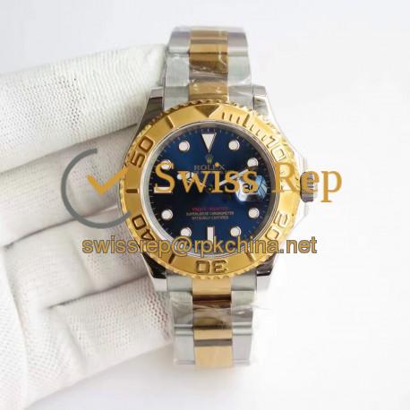 Replica Rolex Yacht-Master 40 116622 JF Stainless Steel & Yellow Gold Blue Dial Swiss 3135