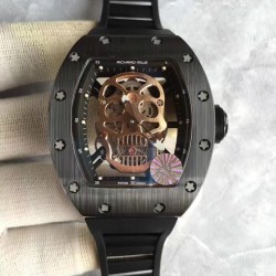 RM052 KVF Black Ceramic Gold Skull Dial M6T51