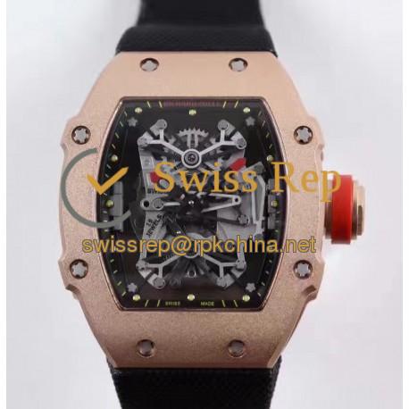 Replica Richard Mille RM27-01 Rafael Nadal Rose Gold Black Dial M9015