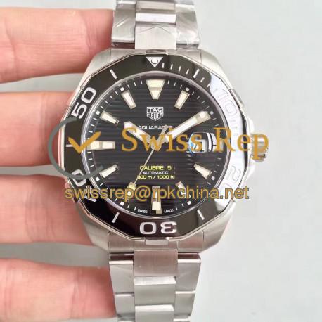 Replica Tag Heuer Aquaracer Calibre 5 WAY201A.BA0927 MK Stainless Steel Black Dial Swiss 2824-2