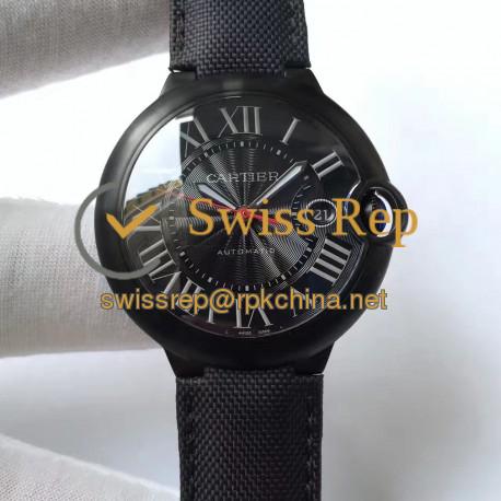 Replica Ballon Bleu De Cartier WSBB0015 42MM V6 PVD Black Dial Swiss 2824-2