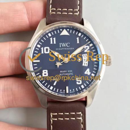 Replica IWC Pilot Mark XVII Le Petit Prince IW326501 MK Stainless Steel Blue Dial Swiss 2892