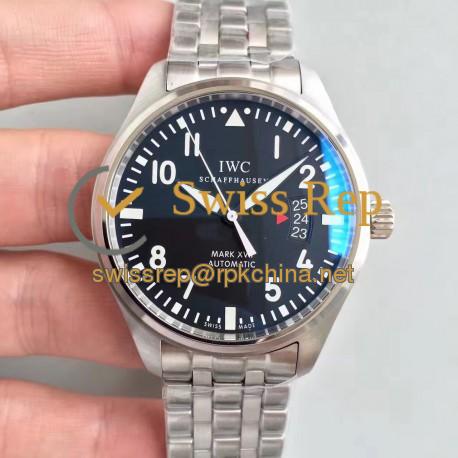 Replica IWC Pilot Mark XVII IW326504 MK Stainless Steel Black Dial Swiss 2892