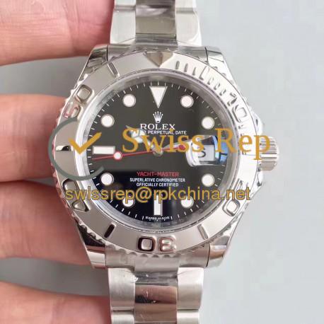 Replica Rolex Yacht-Master 40 116622 EW Stainless Steel Black Dial Swiss 3135