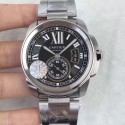 Replica Cartier Calibre de Cartier W7100016 42MM JF Stainless steel Black Dial Swiss Calibre 1904-PS MC