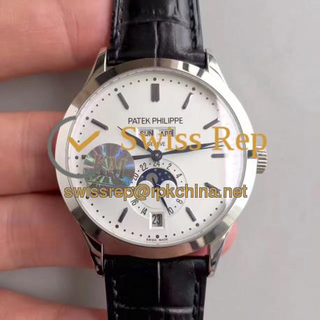 Replica Patek Philippe Annual Calendar 5396G KM Stainless Steel White Dial Swiss 324S