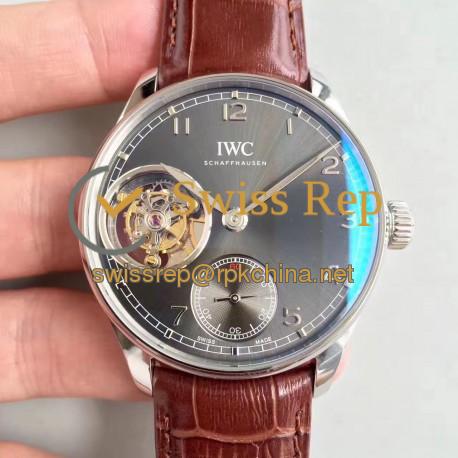 Replica IWC Portugieser Tourbillon IW546301 AZ Stainless Steel Anthracite Dial Swiss Caliber 65192