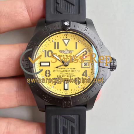 Replica Breitling Avenger II Seawolf A1733110/I519/152S/A20SS.1 Limited Edition PVD Yellow Dial Swiss 2836-2