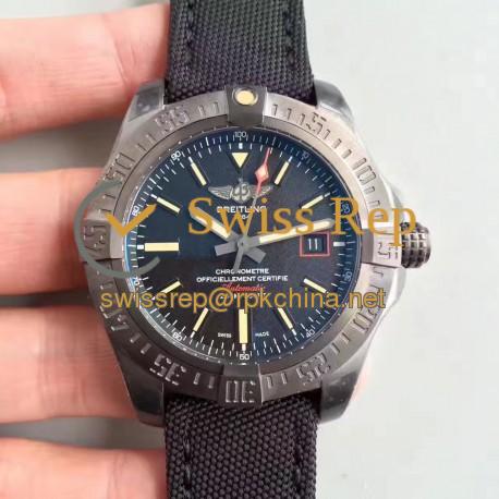 Replica Breitling Avenger Blackbird 44 V1731110/BD74/109W/M20BASA.1 GF Titanium Black Dial Swiss 2824-2