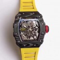 Replica Richard Mille RM35-02 Rafael Nadal KV Forged Carbon Black & Skeleton Dial M6T51