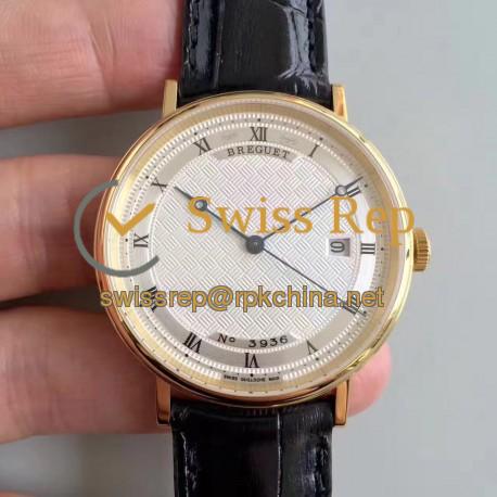 Replica Breguet Classique 5177 FK Yellow Gold Silver Dial Swiss Caliber 777Q