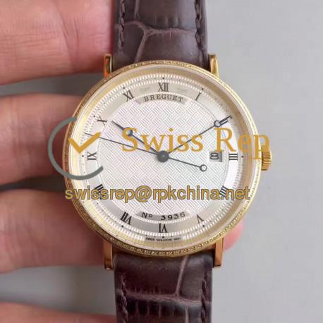 Replica Breguet Classique 5177 FK Yellow Gold Silver Dial Swiss Caliber 777Q