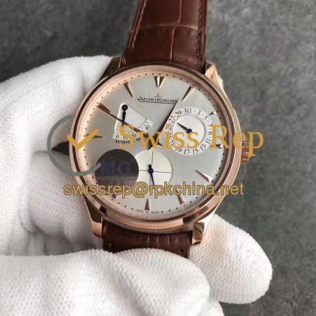 Replica Jaeger-LeCoultre Master Ultra Thin Reserve de Marche 1372501 MG Rose Gold Silver Dial Swiss Caliber 938