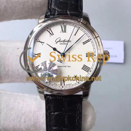 Replica Glashutte Original Senator Excellence V4 1-39-52-01-02-04 GF Stainless Steel White Dial Swiss Caliber 39-52