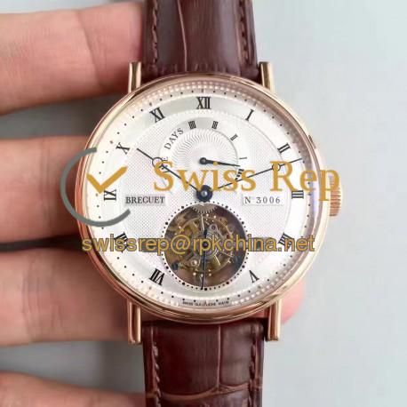 Replica Breguet Classique Complication 5317BR/12/9V6 BG Rose Gold Silver Dial Swiss Tourbillon