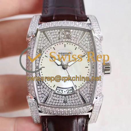 Replica Parmigiani Fleurier Kalpa Grande PFC124.0000300 AF Stainless Steel & Diamonds Diamond Dial Swiss PF331