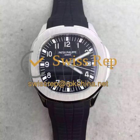 Replica Patek Philippe Aquanaut Jumbo 5167A-001 MK Stainless Steel Black Dial Swiss 324SC