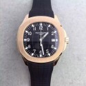 Replica Patek Philippe Aquanaut Jumbo 5167R-001 MK Rose Gold Black Dial Swiss 324SC