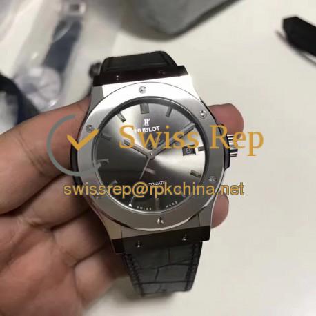 Replica Hublot Classic Fusion Racing Grey Titanium 511.NX.7071.LR JJ Titanium Grey Dial Swiss HUB1112