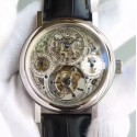 Replica Breguet Grand Complication Tourbillon AX Stainless Steel Silver Skeleton Dial Swiss Tourbillon