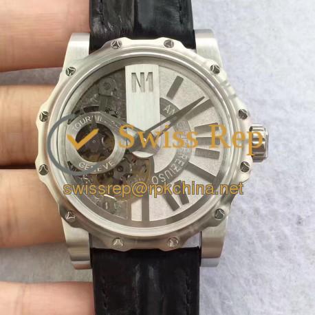 Replica Antoine Preziuso Monumental Tourbillon CY Stainless Steel Silver Skeleton Dial Swiss Caliber APG1928