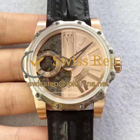 Replica Antoine Preziuso Monumental Tourbillon CY Stainless Steel & Rose Gold Rose Gold Skeleton Dial Swiss Caliber APG1928