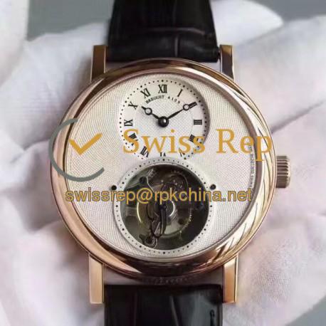 Replica Breguet Classique Complications Tourbillon 5357BA/1B/9V6 AX Rose Gold White Dial Swiss Tourbillon