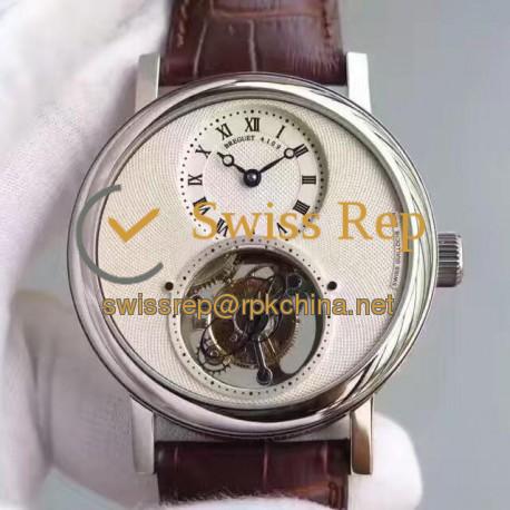 Replica Breguet Classique Complications Tourbillon 5357PT/12/9V6 AX Stainless Steel White Dial Swiss Tourbillon