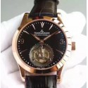 Replica Jaeger-LeCoultre Master Grande Tradition Tourbillon BM Rose Gold Black Dial Swiss Tourbillon