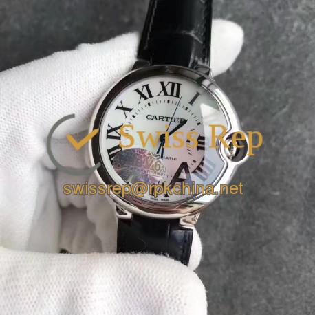 Replica Ballon Bleu De Cartier W69017Z4 36MM V6 Stainless Steel White Dial Swiss 2824-2